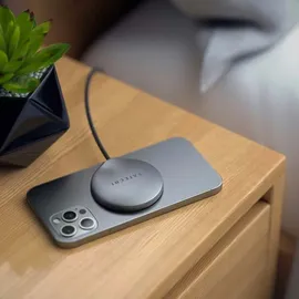 Satechi ST-UCQIMCM Drinnen, USB Kabelloses Aufladen 1,5 m, Grau Weiß
