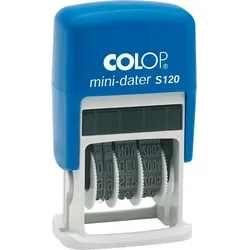 COLOP Datumstempel mini-dater S120 1452000200 24mm Kunststoff blau