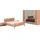 Musterring Schlafzimmer-Set MUSTERRING "Sorrent, Kleiderschrank, Bett & Nachtkommoden, teilmassiv Eiche", braun, Schrank 300cm Breit / 216cm Hoch + ohne Matratze, B/H: 180cm x 200cm, Schrank 300cm Breit / 216cm Hoch, Glas, Hartfaserplatte, Holz teilmassiv,