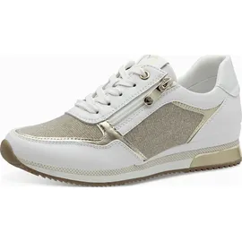 Marco Tozzi Sneaker Low Damen Weiß/Gold 41