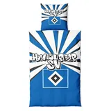 Hamburger SV HSV Bettwäsche Strahlen ohne STCK - Blau
