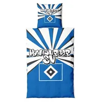 Hamburger SV HSV Bettwäsche Strahlen ohne STCK - Blau