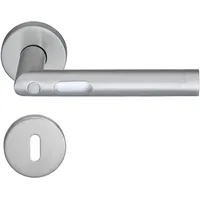 Meintürgriff Drückergarnitur Orbit Edelstahl Matt/Weiß
