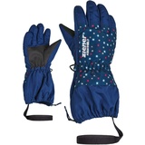 Ziener Mädchen Ski-Handschuhe/Wintersport, Wasserdicht, Atmungsaktiv LEVIO AS, Snowflake Print, 98cm, 801976