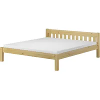 Erst-Holz Doppelbett Ehebett 180x200 Kiefer natur Massivholzbett Rollroste Matratze