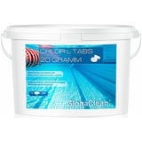 GlobaClean 3 kg Chlortabletten für Pool 20g - langsamlösliche Chlor Tabletten