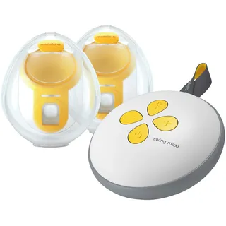 Medela Swing Maxi Hands-free Milchpumpe | Einfache, intuitive, ideal für unterwegs geeignete elektrische Doppelmilchpumpe für freihändiges Abpumpen