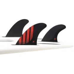 futures Thruster Fin Set P8 Alpha LARGE Fin 25, Farbe: Rot, Finnenbox: futures