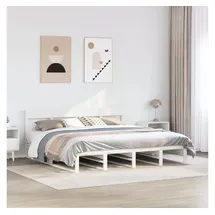 vidaXL Massivholzbett 180 x 200 cm Weiß