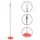 vidaXL Tellerschaukel 200 cm Rot