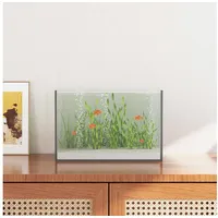 vidaXL Aquarium mit Speicher 12 l Transparent/Weiß