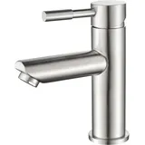 Badezimmer-Mischbatterie, Einhebel-Waschtischarmatur, Edelstahl, Grau - Ccykxa