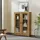 [en.casa] Vitrine Sorø 80 x 31 x 115 cm Beige