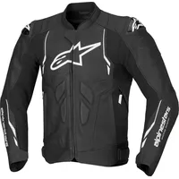 Alpinestars Dusk Lederjacke - Schwarz/Weiß / 50