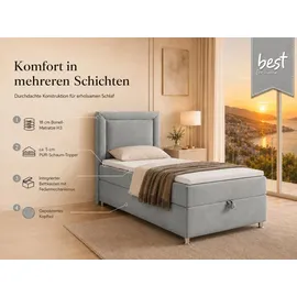 Best For Home Trinity 100 x 200 cm Grau