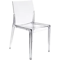 jan kurtz Stapelstuhl Mia transparent/weiß 4er Set