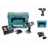 Makita DHP 484 Y1J-D 18V Brushless Li-Ion Akku Schlagbohrschrauber im Makpac inkl. 1x BL 1815 N 1,5 Ah Akku und DC18RC Ladegerät