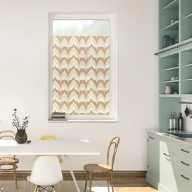 Lichtblick Fensterfolie Floral blau B/L: ca. 50x100 cm