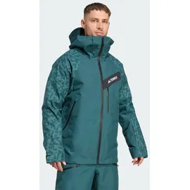 adidas Terrex Herren Techrock Hybrid Primeknit Climaproof Jacke (Größe M, gruen)