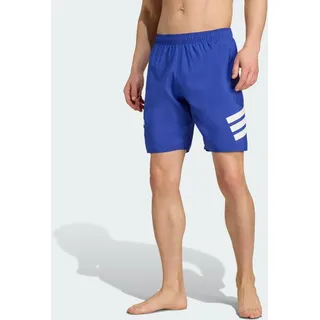 Adidas 3-Streifen 8-Inch Badeshorts weiß|blau L