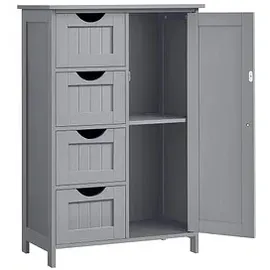 VASAGLE Badschrank grau 55,0 x 28,5 x 82,0 cm