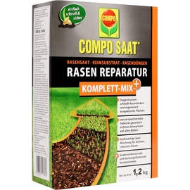 Compo Saat Rasen Reparatur Komplett-Mix+ Saatgut, 1.20kg (21796)