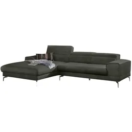 W.Schillig Eckcouch Polyester 3-Sitzer Grün