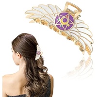 Sailormoon Haarklammern für dickes und dünnes Haar, große Metall-Haarspangen, 1 Stück