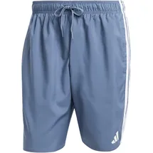 adidas 3-Streifen 8-Inch Badeshorts Preloved Ink/White S