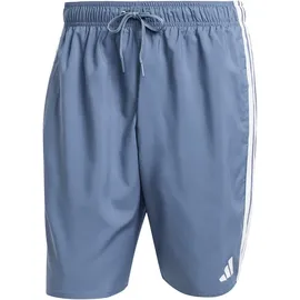 adidas 3-Streifen 8-Inch Badeshorts Preloved Ink/White S
