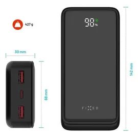 FIXED Zen2 20 mit LCD-Display und PD 20W 20.000mAh schwarz
