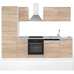 Vicco Küche 270 cm Küchenzeile Küchenblock Einbauküche Sonoma