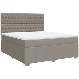 vidaXL Boxspringbett 180 x 200 cm Taupe
