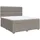vidaXL Boxspringbett 180 x 200 cm Taupe