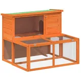 vidaXL Kleintierkäfig 183 x 90 x 46,5 cm braun