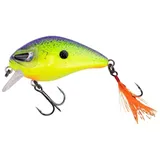 Zeck Wobbler/Kleiner Crankbait für Barsch, Forelle & Döbel - Danny | 4,5 cm | 0,5 m F - Purple Chartreuse (BA)