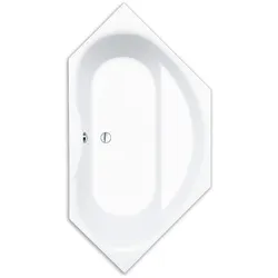 Repabad Tika 145 OE Eck Badewanne, Badewannen, weiß