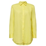 Esprit Baumwolle-Leinen-Bluse PASTEL YELLOW M