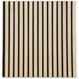 Karat Akustikpaneel Holzoptik Weiß 2 St. 60 x 60 cm