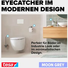Tesa Ablagekorb Moon Grey viereckig inkl. Klebelösung