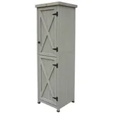 Habau Gartenschrank Ben, ca. B45/H160/T45 cm, Grau