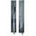 Vladon Garderobenpaneel Vladon 24 x 140 x 2 cm Grau Hochglanz