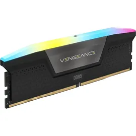 Corsair Vengeance RGB DDR5 32GB DDR5-6200, CL36 Intel XMP 3.0 Desktop-Arbeitsspeicher – Schwarz