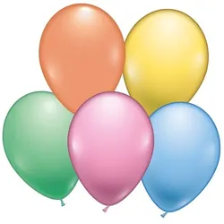 8 Luftballons pastell