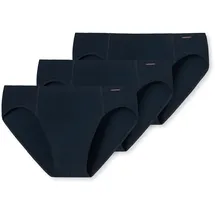 SCHIESSER Minislip unifarben Blau S 3er Pack