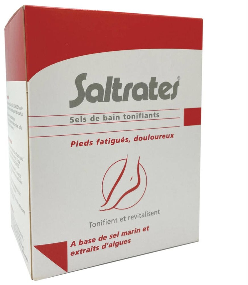 Saltrates® Sels de bain tonifiants Pieds fatigués & douloureux 10x20 g sel de bain