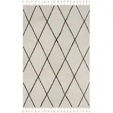 Myflair Hochflor-Teppich »Moroccan Diamond«, rechteckig, modern, marokkanisches Design, Rauten Muster, weich durch Hochflor, schwarz-weiß