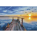 Diamond Dotz 2591526 - Diamond Painting Sonnenuntergang See