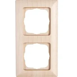 Kopp 306639065 MILANO - Abdeckrahmen 2-fach, Farbe: ahorn