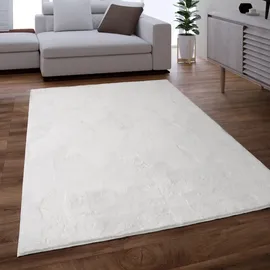 KADIMA DESIGN Kurzflorteppich 200 x 280 cm Weiß
